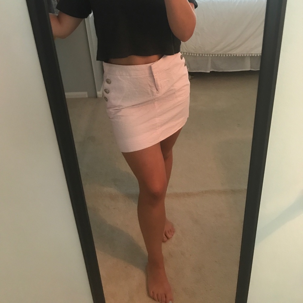 Jcrew Seersucker Skirt